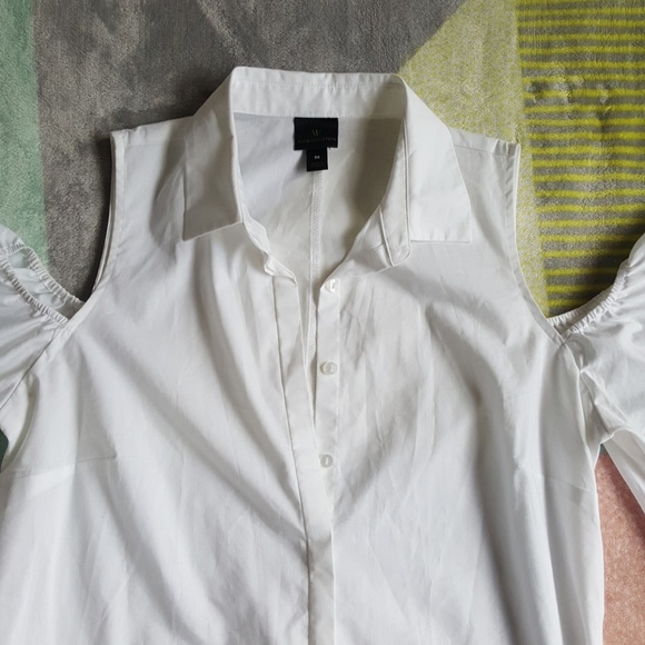 White Worthington Wide Flared Sleeves shirt - Picture 2 of 5